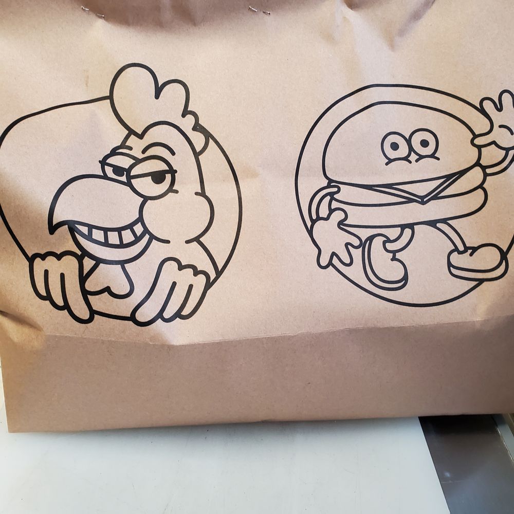 Downlow Chicken Shack - Downlow mascots. Downlow Chicken looks like he's up to no good. - Chicken Shop Near Me - Vancouver, British Columbia Downlow Chicken Shack - Downlow mascots. Downlow Chicken looks like he's up to no good. - Chicken Shop Near Me - Vancouver, British Columbia