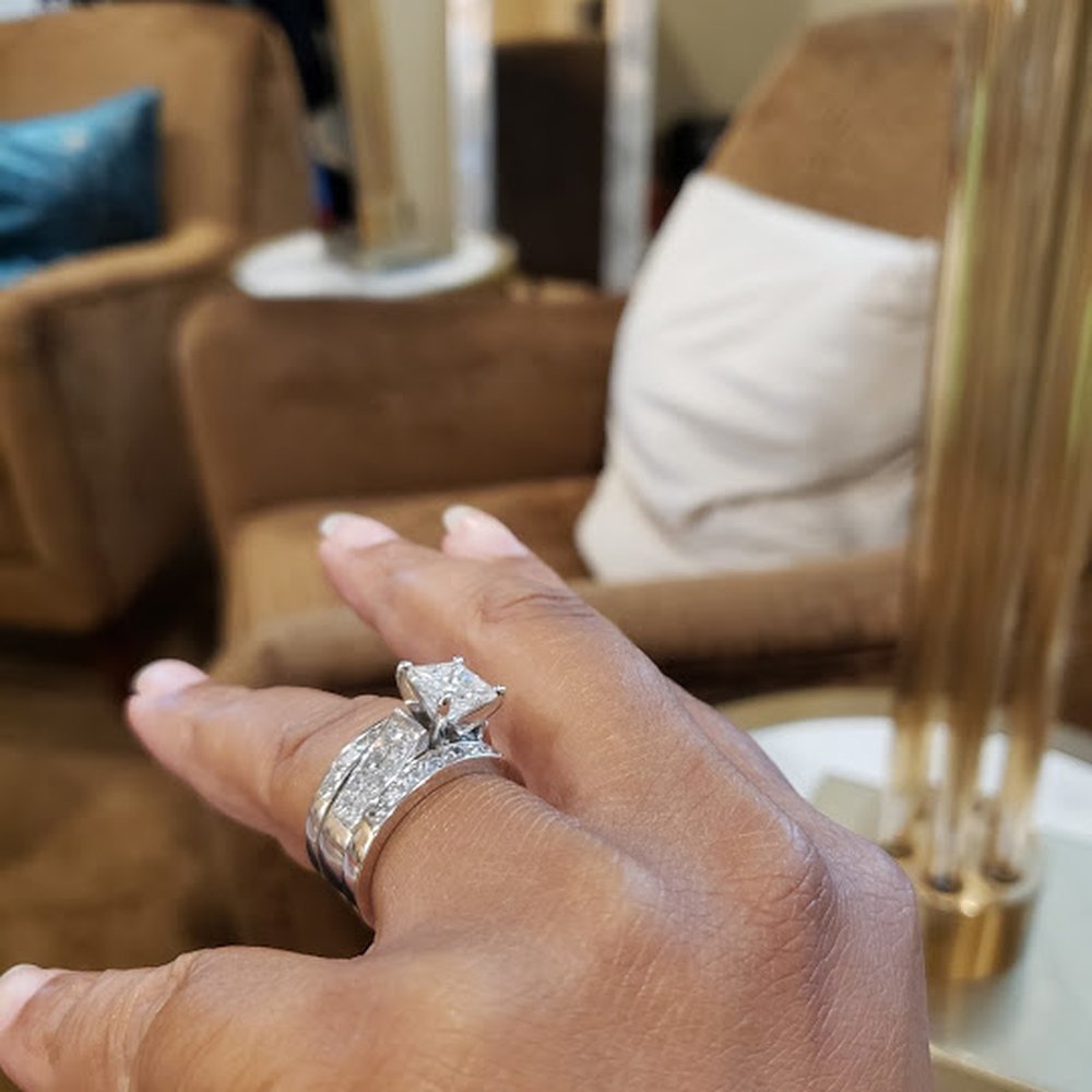 Mist Fine Jewelry - 15 year center stone upgrade and adding a band - Jewelry Near Me - San Francisco, California Mist Fine Jewelry - 15 year center stone upgrade and adding a band - Jewelry Near Me - San Francisco, California