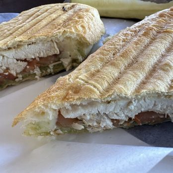 Village Bakehouse - Chicken caprese on ciabatta - Bakeries Near Me - Tucson, Arizona Village Bakehouse - Chicken caprese on ciabatta - Bakeries Near Me - Tucson, Arizona