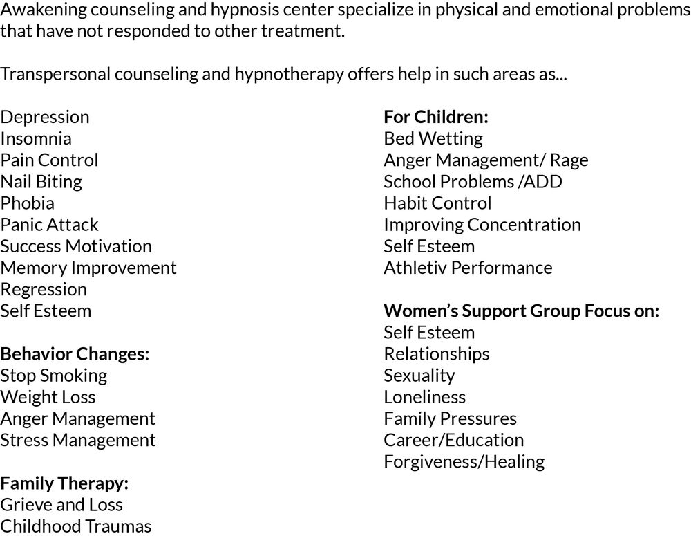 Anita Bell Hypnotherapy - grief counselor in Bakersfield, CA