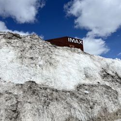 Yellowstone IMAX Theatre - That's really high snow