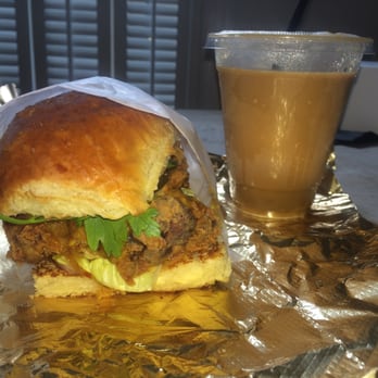Pineapple & Pearls - Killer fried chicken sandwich + Vietnamese iced coffee. Bam! - New American Near Me - Washington, DC, District of Columbia