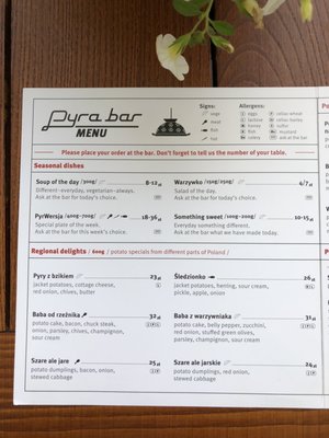 Menu photo 3 Pyra Bar Gdańsk, PM