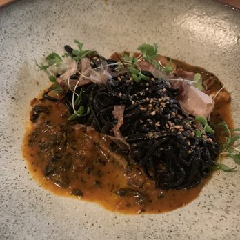 The Progress - Squid ink noodles - New American Near Me - San Francisco, California The Progress - Squid ink noodles - New American Near Me - San Francisco, California