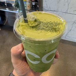 Double Matcha w/ Pistachio Milk and Cold Foam