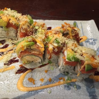Sushi Station - Las Vegas.  Spicy delishisness!!! The cream cheese is so perfect!! - Japanese Near Me - Riverside, California