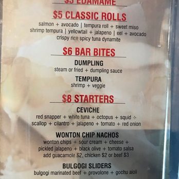 Sushi Rock - Happy hour menu - Sushi Bars Near Me - Arlington, Virginia Sushi Rock - Happy hour menu - Sushi Bars Near Me - Arlington, Virginia