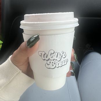 Wolf's Brew Coffee - 12 oz maple latte - Coffee & Tea Near Me - Long Beach, California