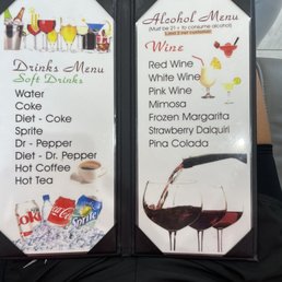 Drink menu! Drink menu!