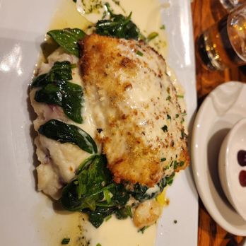 Glacier BrewHouse - Crab stuffed Halibut.... deliciousness! - American Near Me - Anchorage, Alaska