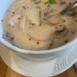 Tom Kha Soup with Chicken.
