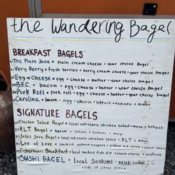 The Wandering Bagel - Menu