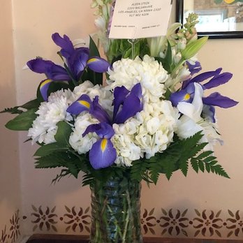 Mahalo Flowers - A gorgeous arrangement with white peonies, iris', hydrangea, and gladiolus. WOW. Mahalo!! - Florists Near Me - Los Angeles, California Mahalo Flowers - A gorgeous arrangement with white peonies, iris', hydrangea, and gladiolus. WOW. Mahalo!! - Florists Near Me - Los Angeles, California