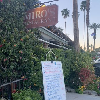 Miro's Restaurant - Modern European Near Me - Palm Springs, California