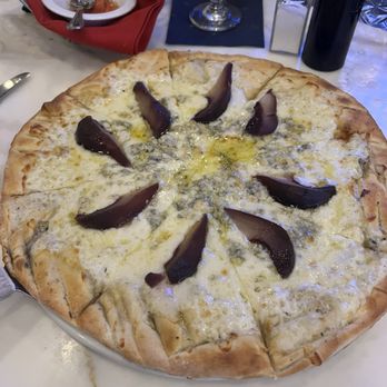 Cafe Ragazzi - Pear & Gorgonzola cheese pizza with white truffle oil - Italian Near Me - Surfside, Florida