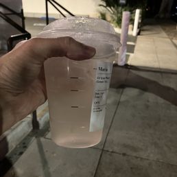 What they call Iced Peach Green Tea. Tasted like water and a hint of peach. Yuck! What they call Iced Peach Green Tea. Tasted like water and a hint of peach. Yuck!