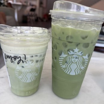 Starbucks - Matcha latte and Mango/Matcha - Coffee & Tea Near Me - Folsom, California