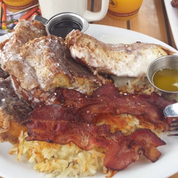 Waypoint Cafe - Cinnamon roll french toast was huge and delicious! - American Near Me - Camarillo, California