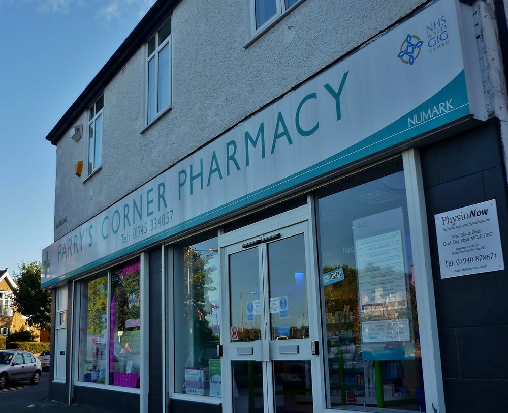 PARRY’S CORNER PHARMACY Updated April 2024 80 Pendyffryn Road, Rhyl