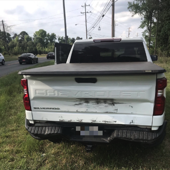 Caliber Collision - This is the damage on my truck.  I've been waiting weeks just to get an estimate. - Body Shops Near Me - Cornelius, North Carolina