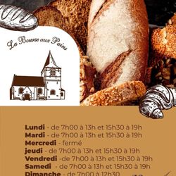 La Bourse aux Pains - Logo très sympa de La Bourse aux Pains avec les horaires d'ouverture à LABOURSE. Pas de Calais