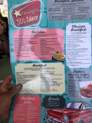 Menu photo 5 George's 50's Diner Long Beach, CA