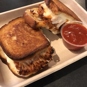 Burnt Crumbs - Spaghetti grilled cheese - New American Near Me - Irvine, California Burnt Crumbs - Spaghetti grilled cheese - New American Near Me - Irvine, California