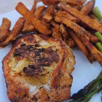 The Harbour Grille - Catch of the day. Crab cake stuffed red snapper - New American Near Me - Woodbridge, Virginia The Harbour Grille - Catch of the day. Crab cake stuffed red snapper - New American Near Me - Woodbridge, Virginia
