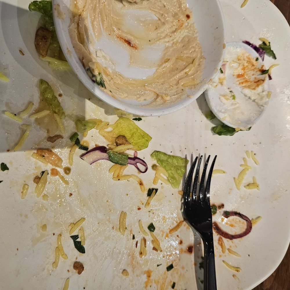 The food was so good I ate everything
