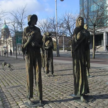 Famine Memorial - Famine Memorial along the Liffey in Dublin - Local Flavor Near Me - Dublin, D