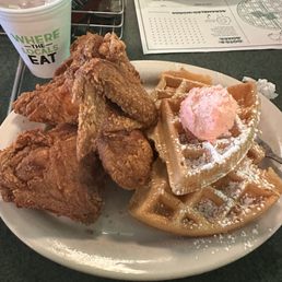 Chicken and Waffles Breakfast
