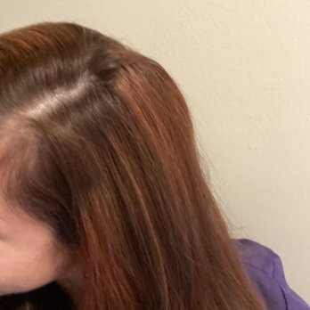 Eugenija's Hair Design - I could have done better dyeing it myself with crayons. Or melted pennies. Or old and drying red sharpie. - Day Spas Near Me - Naperville, Illinois