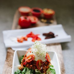 The Green Moustache Organic Café - Raw Veggie Chili