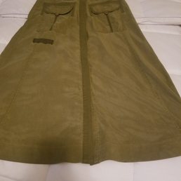 This is the completed skirt after it was hemmed. This is the completed skirt after it was hemmed.
