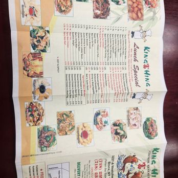King Hing Restaurant - 5/2024 Menu - Chinese Near Me - Bronx, New York