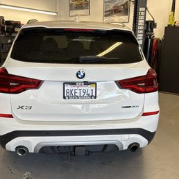Inside the garage