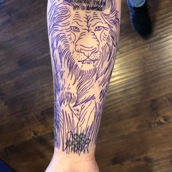 Old Towne Tattoo Parlor - The outline and the small tattoos that were being covered. - Tattoo Near Me - Orange, California