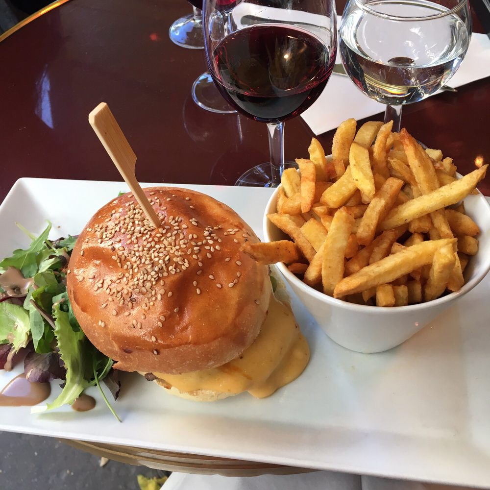 Cheeseburger and fries Cheeseburger and fries
