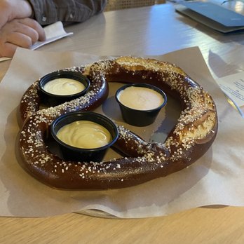 Hartman's Distilling - Pretzel and three dips! - Cocktail Bars Near Me - Buffalo, New York
