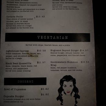 Scarlet Rogue - Menu page 1 - Pubs Near Me - St. Augustine, Florida