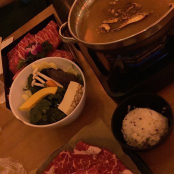 KOKUMI - tonatksu soup base & steak cut (L) - Hot Pot Near Me - Arcadia, California KOKUMI - tonatksu soup base & steak cut (L) - Hot Pot Near Me - Arcadia, California