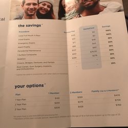 If you don't have dental insurance they will offer you a plan to help control your costs.