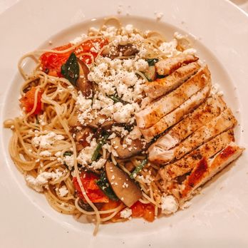 Daniel's Casual Fine Dining - Angel hair pasta with chicken. - New American Near Me - Wilson, North Carolina