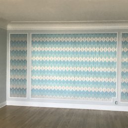 Love my new paint and accent wallpaper!