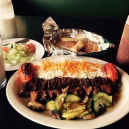 Kebab platter - it was awesome. I ordered the traditional yogurt drink and not so good.