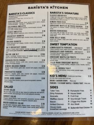 Menu photo 3 Barista's Kitchen Yorba Linda, CA