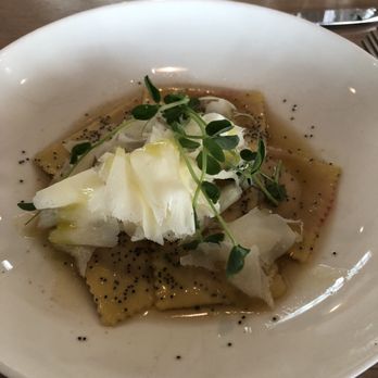 The Bindery - Beet and goat cheese ravioli - New American Near Me - Denver, Colorado The Bindery - Beet and goat cheese ravioli - New American Near Me - Denver, Colorado
