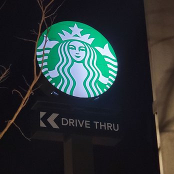 Starbucks - Drive thru sign - Coffee & Tea Near Me - Edmond, Oklahoma