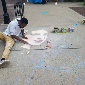 Oregon District - Creating with chalk - Local Flavor Near Me - Dayton, Ohio Oregon District - Creating with chalk - Local Flavor Near Me - Dayton, Ohio