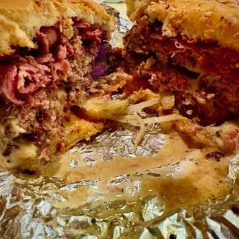Atomic Cow - Pastrami burger - Ice Cream & Frozen Yogurt Near Me - Idyllwild, California Atomic Cow - Pastrami burger - Ice Cream & Frozen Yogurt Near Me - Idyllwild, California